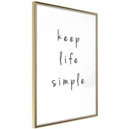 Arkiio Affisch Keep Life Simple [Poster] 30x45 Poster